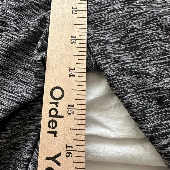 Chicos Zenergy Pants 12-14 Yoga Athletic Casual Pull On Gray Black Heathered - Picture 9 of 11